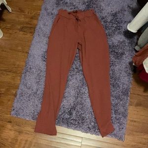 On the fly woven 78 lululemon pants - auburn